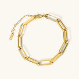 Anna – Goldenes Armband mit überlagertem Design