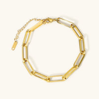 Anna – Goldenes Armband mit überlagertem Design