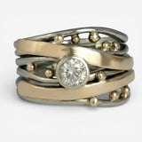 Royal - Vintage Goldring mit Zirkonia