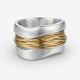 Silberner Draht-Ring