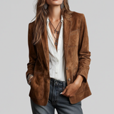 Brenda | Weicher Wildleder-Blazer