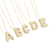 Personalisierte Buchstaben-Halskette mit Initialen