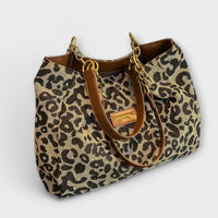 Élodiane | Leopard Print Canvas Tote