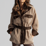 Bridget | Teddy Belted Jacket