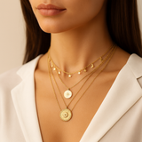Sophie – Mehrlagiges Silberhalsband