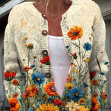 Marianne | Strickjacke im Wildblumen-Design