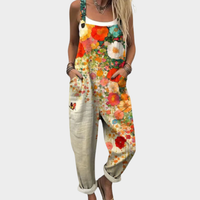 Bequemer Bedruckter Jumpsuit