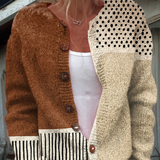 Gudrun | Patchwork-Design Strickcardigan