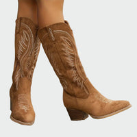 Elegante bestickte Westernstiefel