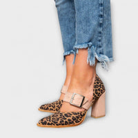 Jessica – Leopardenmuster-Chunky-Heels