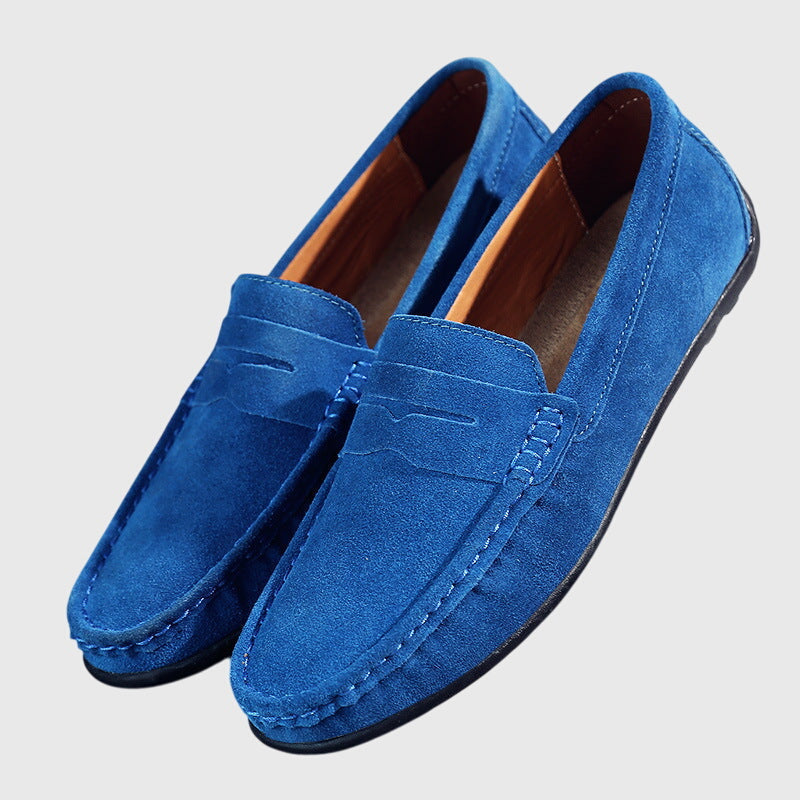 Orthopädischer Slipper aus Velours, aquablau, paarweise Ansicht mit gepolsterter Vorderlasche