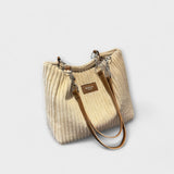 Élodiane | Weiche Kordel Schultertasche