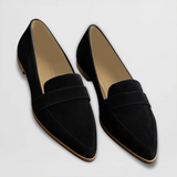 Elegante Damen-Loafer in Schwarz mit Schlupfriemen und spitzer Vorderkappe