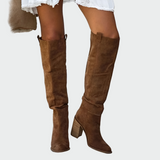 Knielange orthopädische Lederstiefel