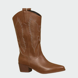 Lederne Western-Cowboystiefel