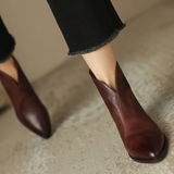 Camila - Elegante Stiefeletten mit niedrigem Absatz