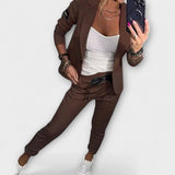 Vionne | Stilvolles Set aus Bluse, Jacke und Hose