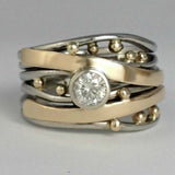 Royal - Vintage Goldring mit Zirkonia