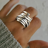 Bliss - Vintage-Ring aus massivem Silber