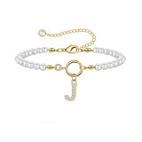 Goldene Armbänder mit Buchstaben - Auden Key