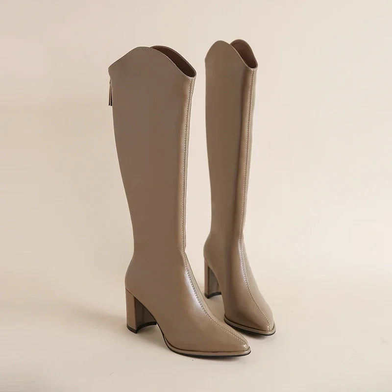 Hilda - Elegante Winterstiefel mit Blockabsatz