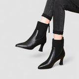 Clara - Lederstiefel mit Plateau