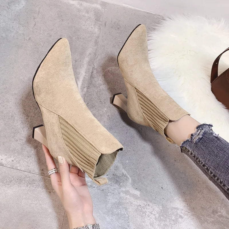 Rita - Wildleder-Stiefel mit Plateau