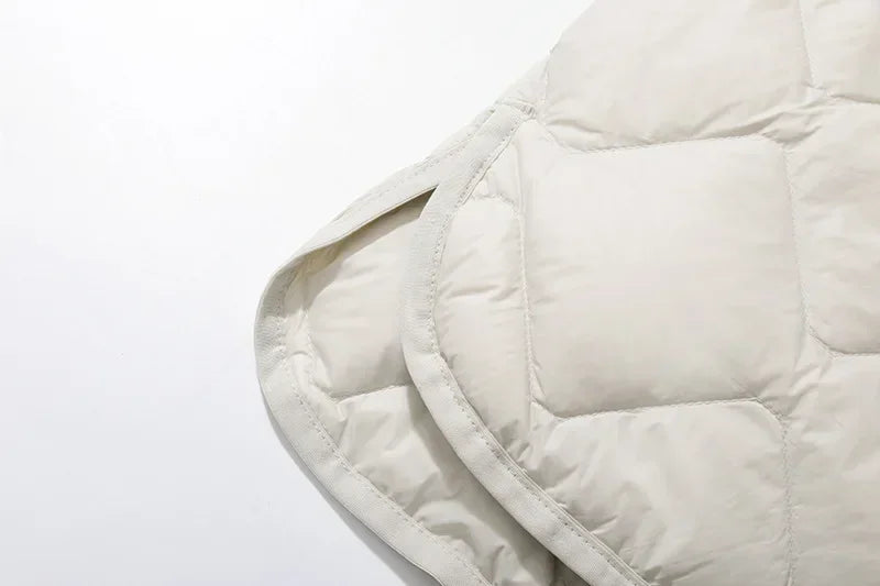 Ultraleichte Steppjacke: gesteppte Oberfläche, Detailnaht am Ärmel/Schulter, Stehkragen