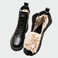Leder-Winterstiefel