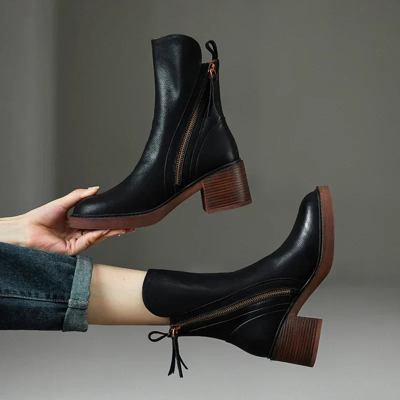 Clara - Leather Boots