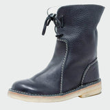 Wasserdichte Lederstiefeletten mit warmem Wollfutter