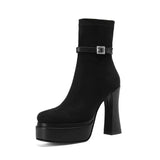Janete - Elegante Plateau-Stiefel für ultimativen Komfort und Stil bei jedem Schritt