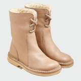 Wasserdichte Lederstiefeletten mit warmem Wollfutter