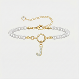 Goldene Armbänder mit Buchstaben - Auden Key