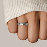 Rotating Infinity Silver Ring Calira