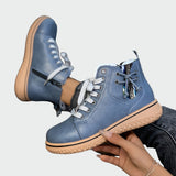 Orthopädische Lederstiefel mit niedrigem Schaft