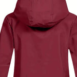 Bordeauxroter Kapuzenpullover mit Teddyfutter und Kapuze