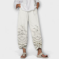Chloe – Elegante Print Spitzenhose