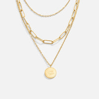 Léa – Zarte mehrreihige Goldhalskette mit eleganten Linien