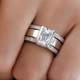 Vintage-inspirierter Glanz-Silberring