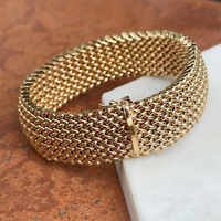 Retro Goldene Mesh-Armband