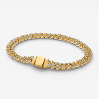 Moissanit Cuban-Armband