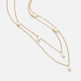 Tania – Modernes Überlappendes Collier aus Gold