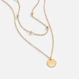 Anne-Léna – Doppelte Goldkette mit Anhänger