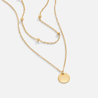 Anne-Léna – Doppelte Goldkette mit Anhänger