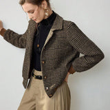 Blythe | Checkered Wrap Jacket