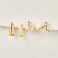 Céline – Geometric Gold Earrings